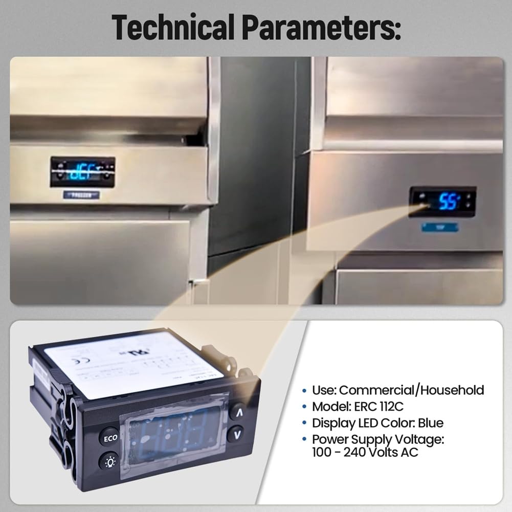 Temperaturcontroller -Kit ERC112C, Elektronischer Sensor Zur Verstärkten Kühlung für 080G3491