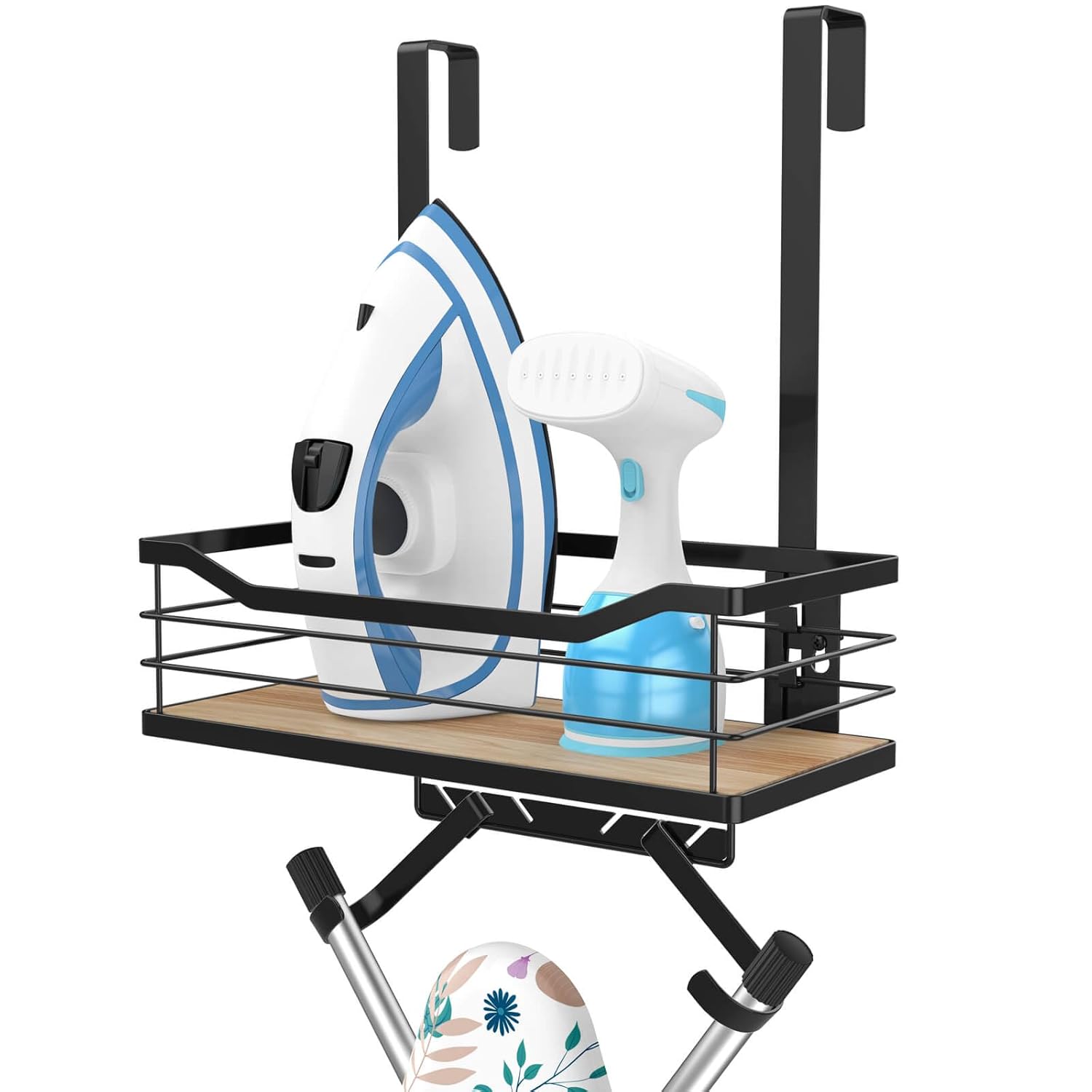 Vecallo Ironing Board Holder Wall Mount - Laundry Room Organization and Ironing Board Holder Laundry Room Iron and