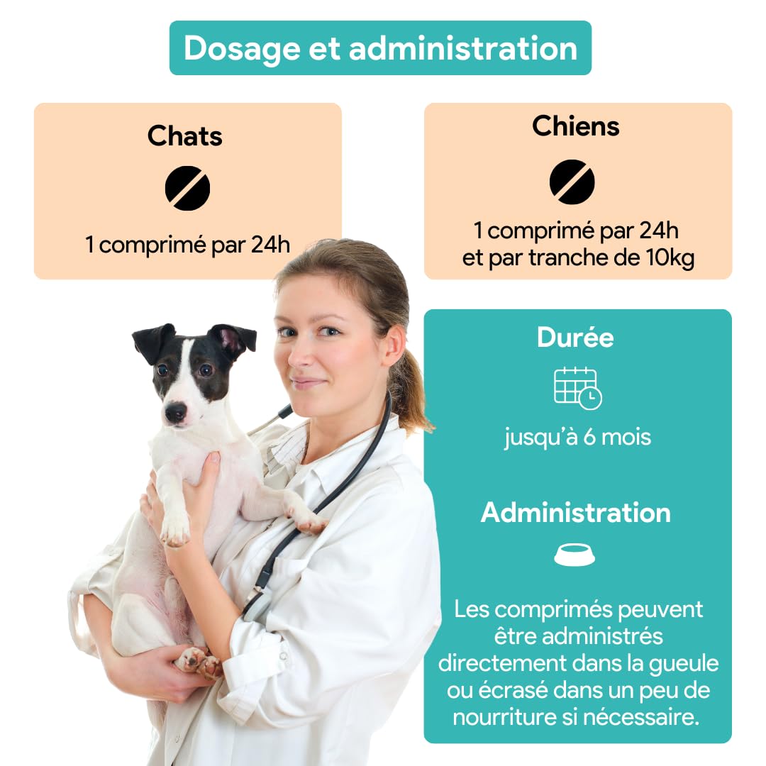 Vesicaline • Soulagement & Prévention des Infections Urinaires chez Chats & Chiens | Formule Vétérinaire pour Vessie Saine et Voies Urinaires Sereines | DL-méthionine | 100 Comprimés