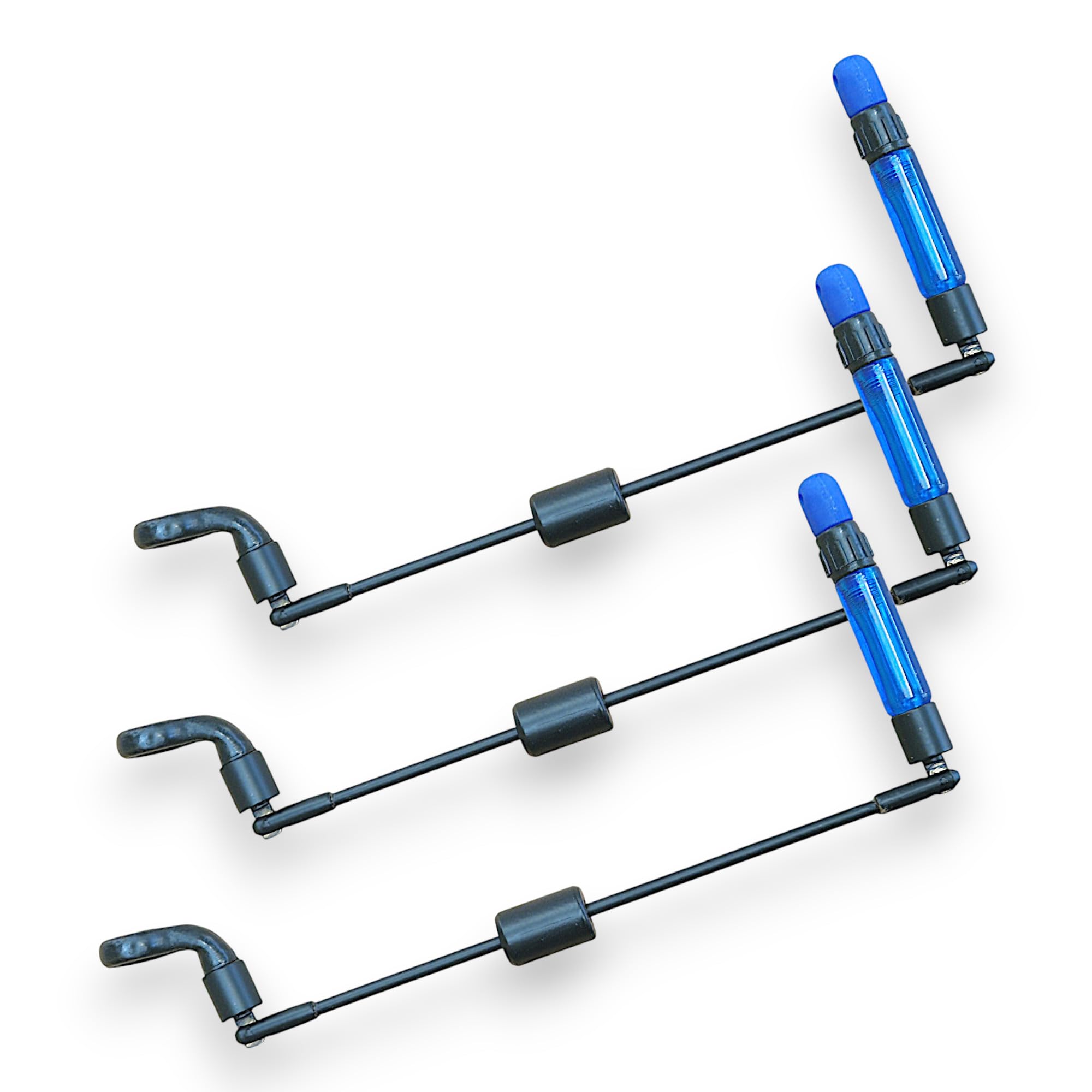 3 TJRS Bite Indicators Swingers Carp fishing Tackle for Bite Alarms and bank sticks (Blue)