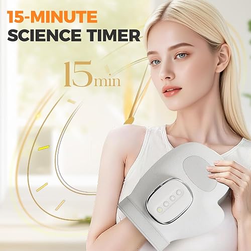 Miniatura 7 de Masajeador de manos con calor y compresión, masajeador de manos inalámbrico 2026, masajeador de dedos, alivio del túnel carpiano y masajeador de