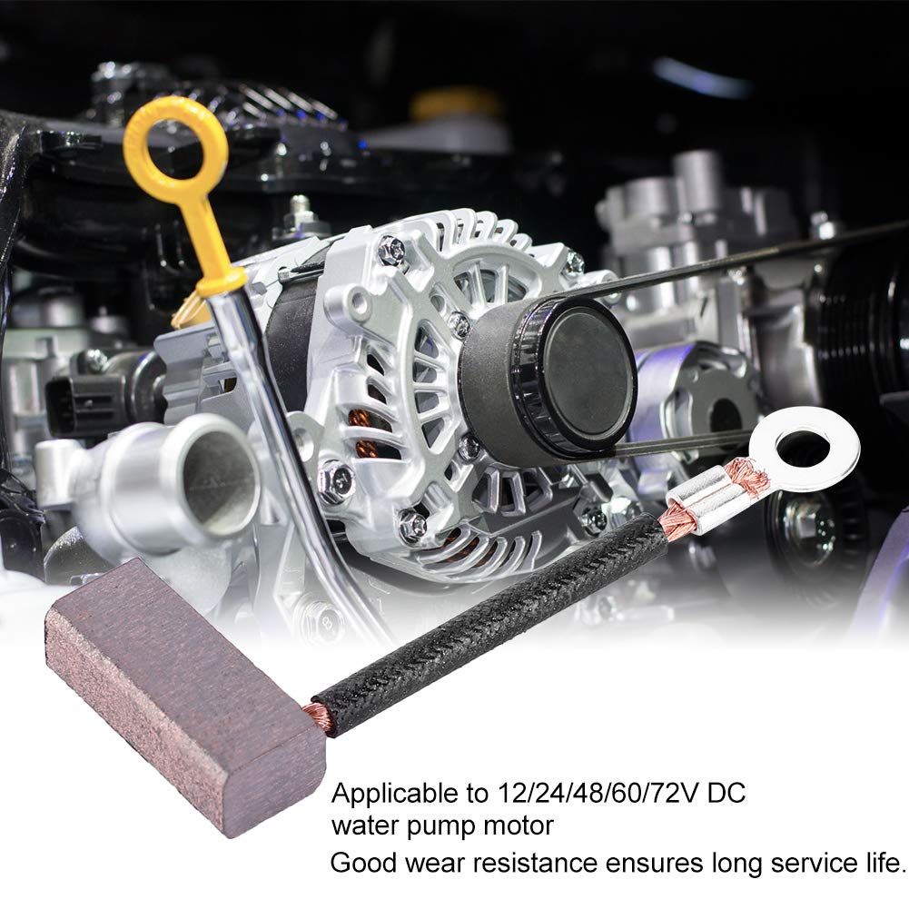 100Pcs J460 Carbon Brush, Carbon Brushes Replacement Parts DC Solar Energy Deep Well Pump Motor Carbon Brush Pump Replacement Repair Power Tools for DC Water Pump Motor J460