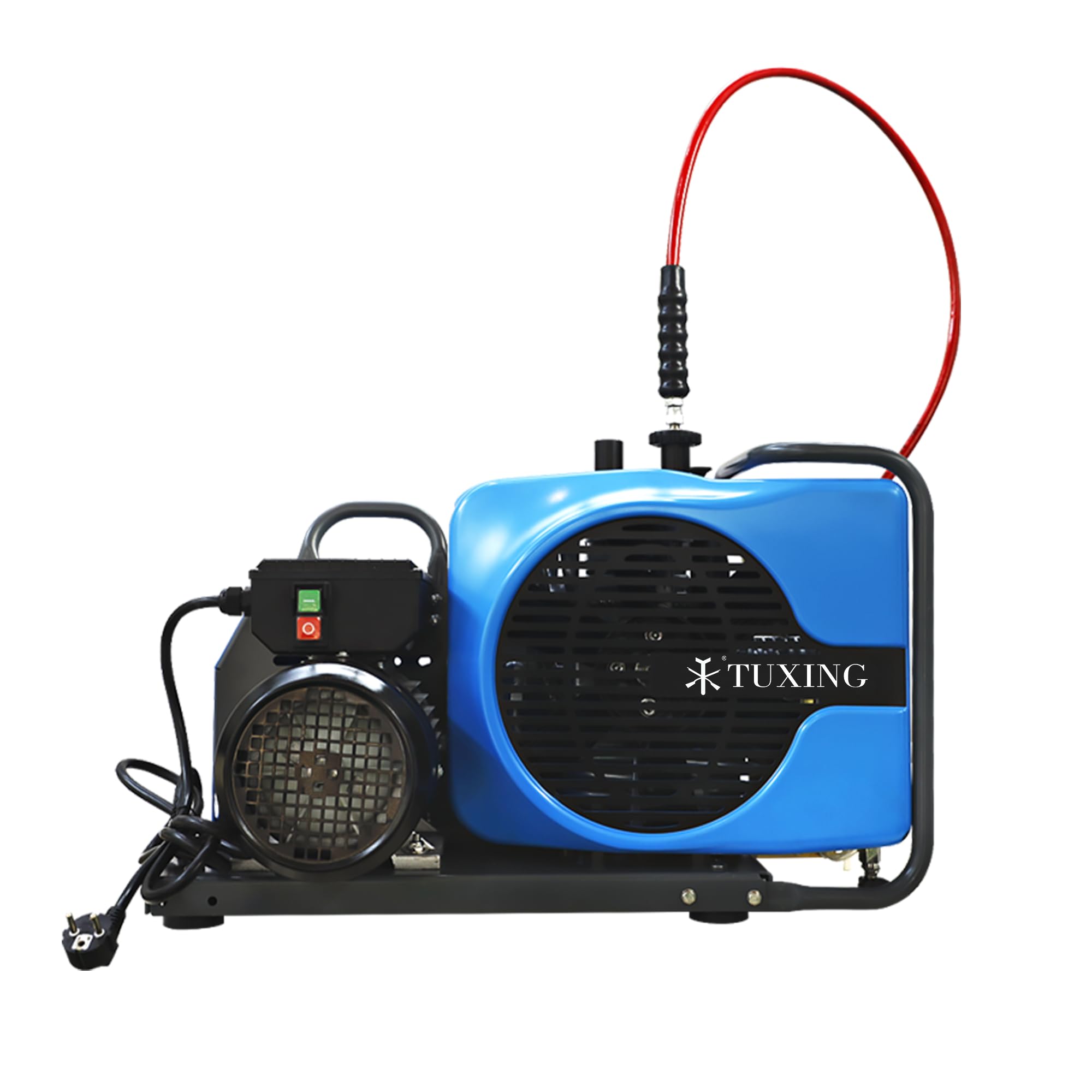 4500PSI Scuba Diving Compressor,Pcp Air Compressor,Three Stage Cylinder,Built-in Oil Water Separator for Filling Diving Scuba Tank,Firefighting,Pcp Air Rifle 110V 60HZ Single Phase