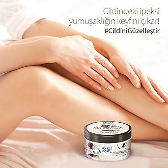 Arko NEM Luxurious Moisturising Cream | Coconut Milk Formula | 250Ml Tub | Lightweight Suitable For Daily Use