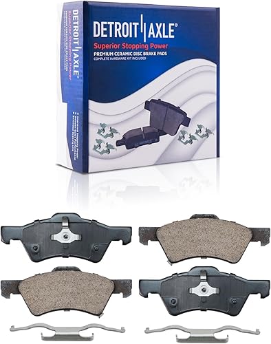 Miniatura 4 de Detroit Axle - Kit de freno delantero para Chrysler Town & Country Dodge Caravan 2001-2007 2004-2007 Grand Caravan Rotores de freno de disco de