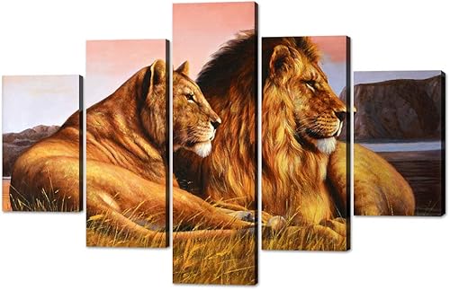 Miniatura 29 de 5 piezas de pintura sobre lienzo ardiente de fénix dibujado en estilo heráldico fuego fénix arte de pared vintage impresiones obras de arte arte