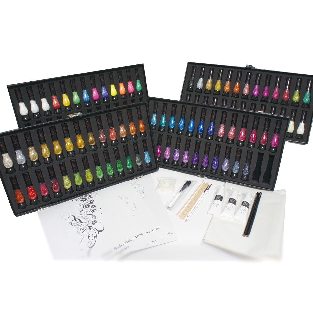 ボディジュエリー　グリッター100色セット ボディージュエリー100色