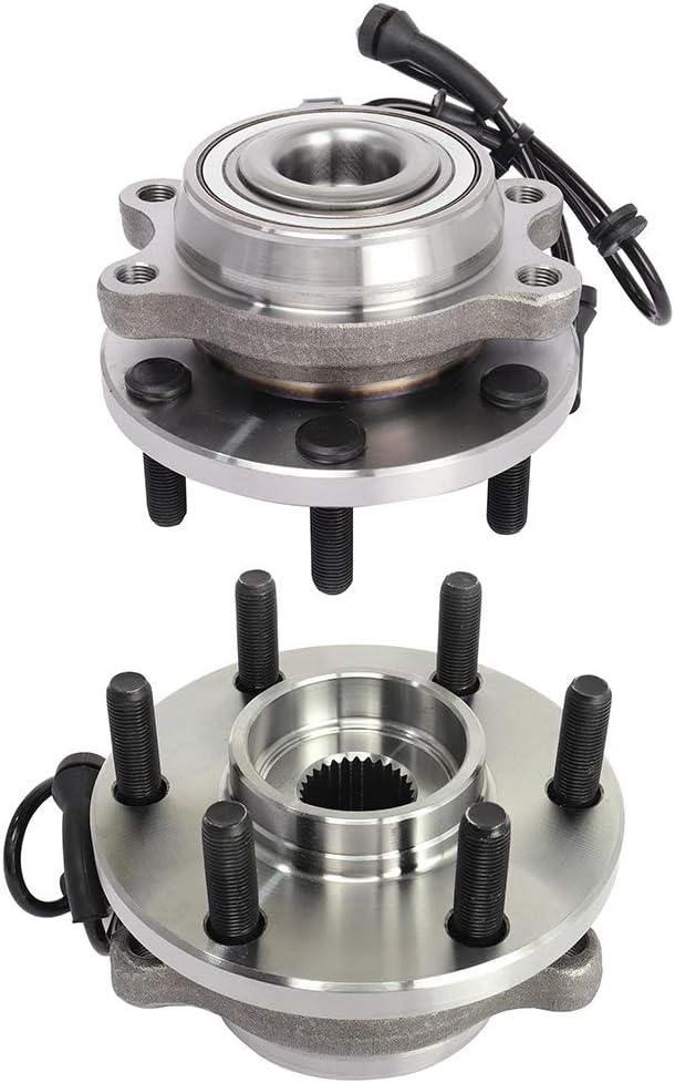 515065 4 WHEEL/ALL WHEEL DRIVE front Wheel Bearing and Hub Assembly Fits 05-2017 For Nissan Frontier, 05-2012 For Nissan Pathfinder, 05-2015 For Nissan Xterra, 09-2012 For Suzuki Equator 6 Lugs w/ABS