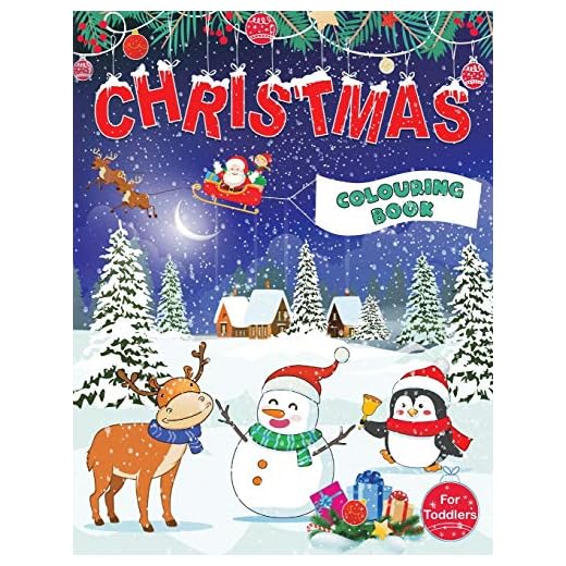 Christmas Colouring Book for Toddlers: Fun Children's Christmas Gift for Toddlers & Kids - 50 Pages to Colour with Santa Claus, Reindeer, Snowmen & More!