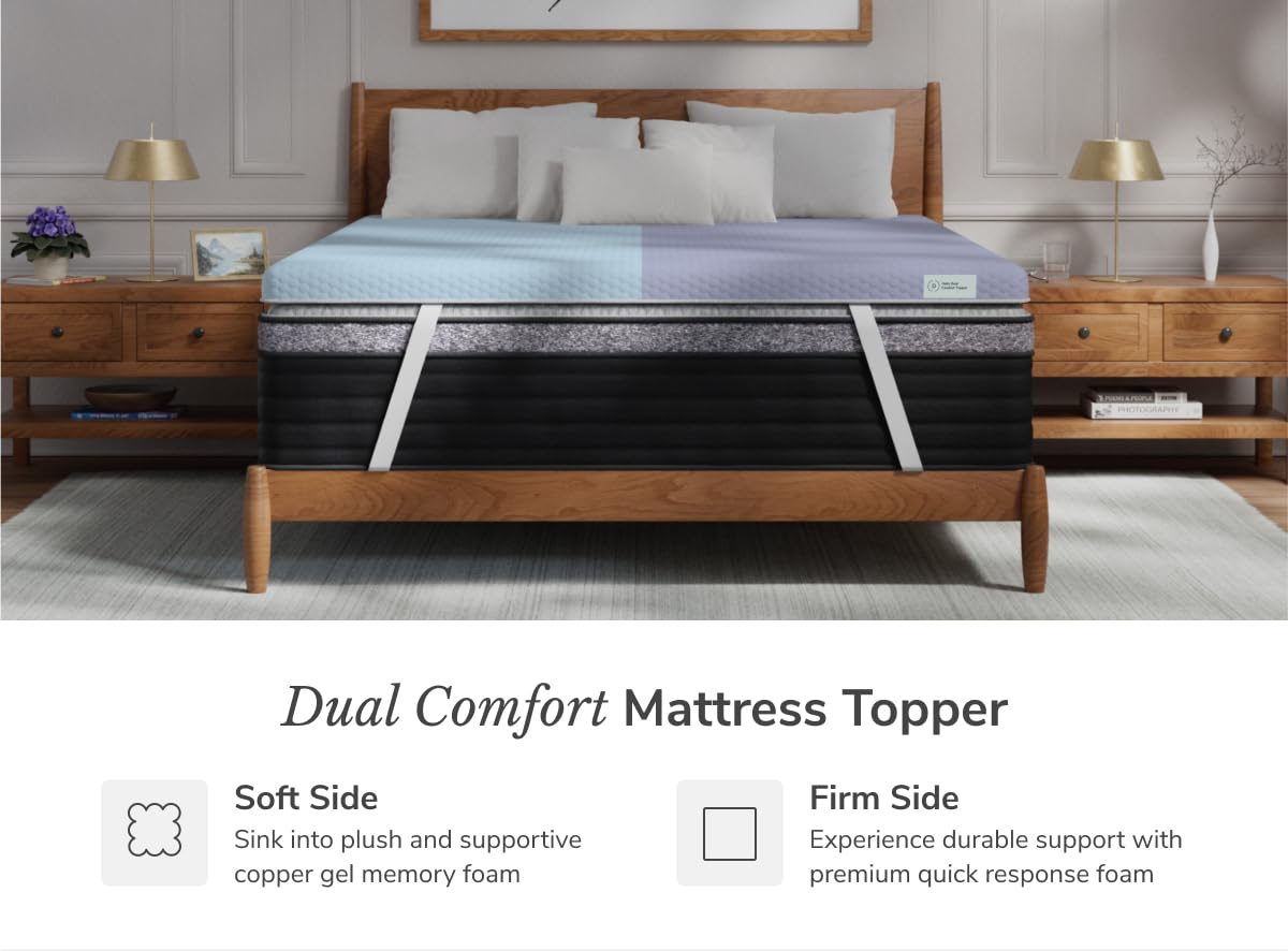 Helix Dual Comfort Mattress Topper with GlacioTex™ - Queen