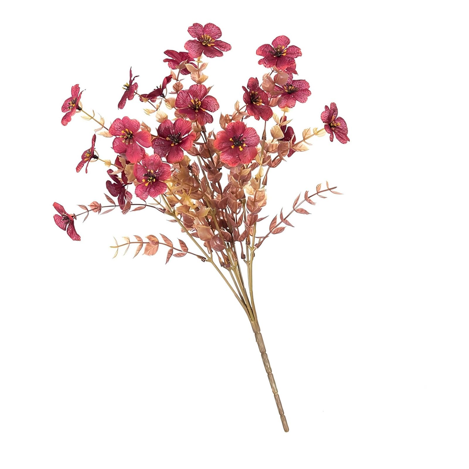 Kaeltsyn Bright Violets Color Faux Flower Stems with Sturdy Construction Decorative for Decors Silk