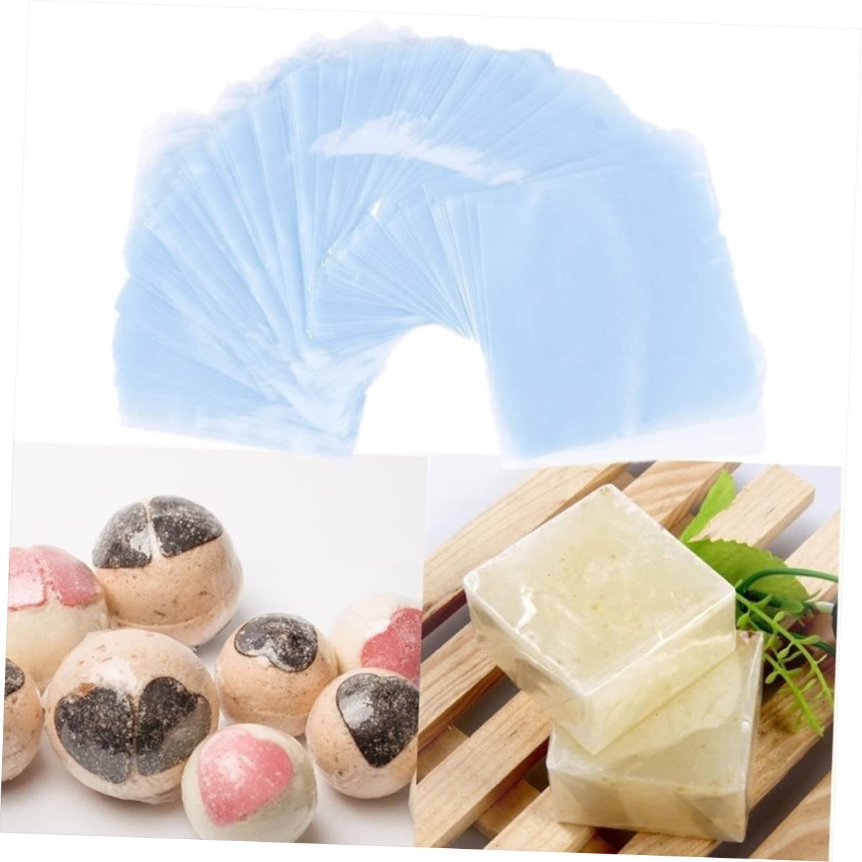 Happyyami 300pcs PVC Shrink Wrap Bags Transparent Heat Sealing Pouches for Industrial Packaging Multipurpose Shrinkable Wrapping for Freshness and Storage