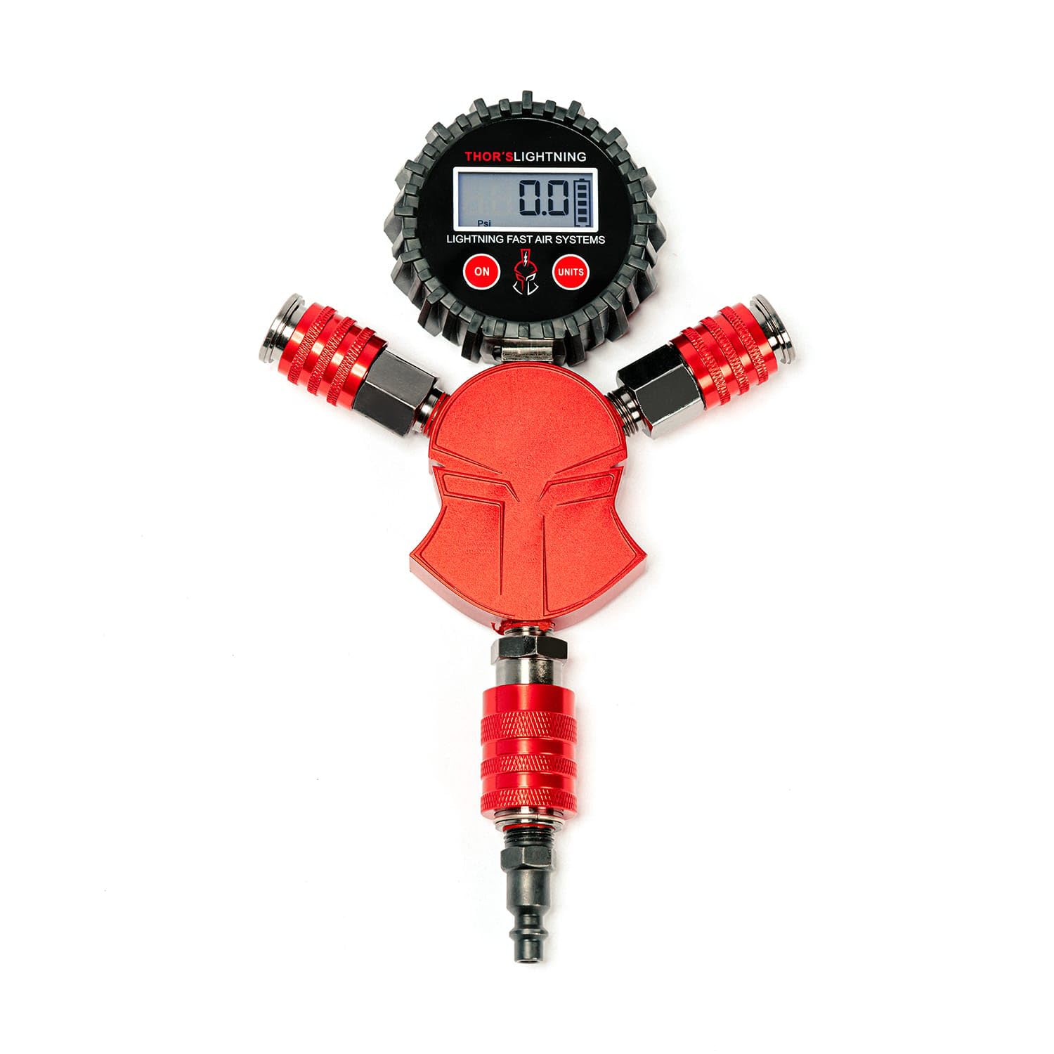 Thor's Lightning Air Systems Hammer Air Compressor Hose Manifold Candy Red