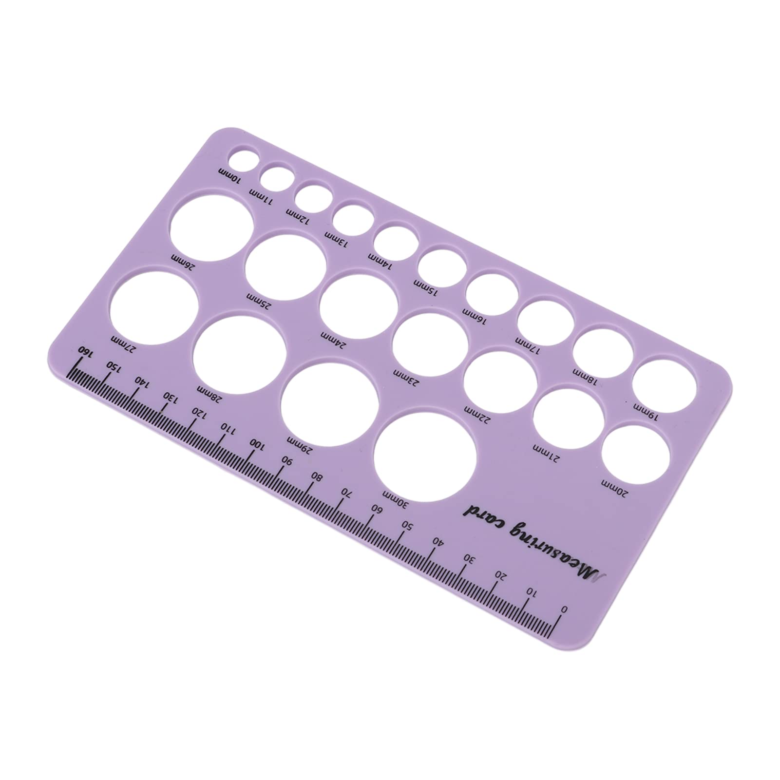 Outil de Mesure de la Bride de Mamelon en Silicone pour le Support D'allaitement Maternel de Pompe à Lait 1,5 M de Ruban Souple (Violet)