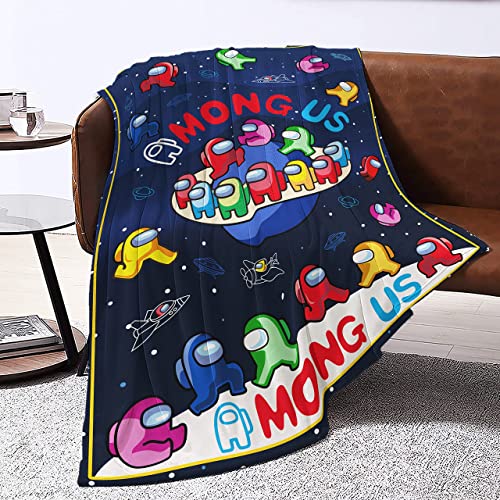 Fleece Throw Blanket,330Gsm 40"X50" Soft Warm And Cozy Flannel Throw Blanket For Girls And Boys Gifts (Among, 40"*50") #TOP2