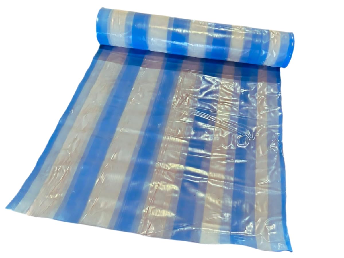 Rollo aislante con barrera de vapor (0,2 mm x 4 m x 12,5 m, 50 m²), color azul y blanco