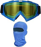 Vista 42 de Gafas de motocicleta con máscara facial, resistentes al viento, gafas de esquí de carreras de motocross, gafas protectoras de seguridad