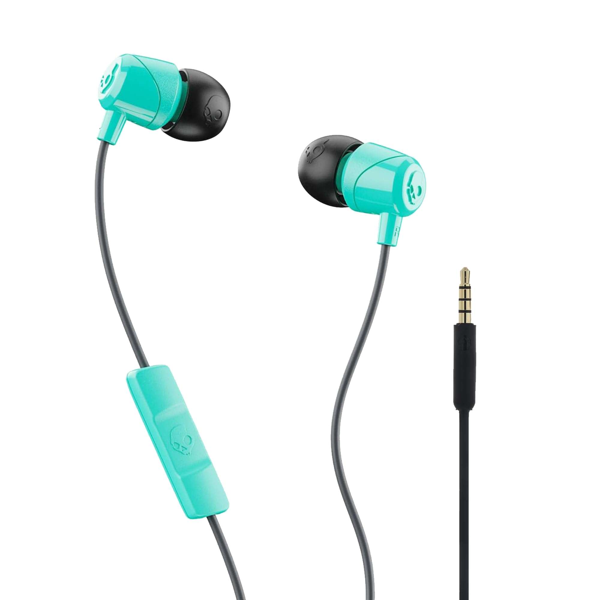 Skullcandy Jib Wired Earbuds with 3.5mm AUX Plug, Noise Isolating Fit, In-Line Microphone, Call and Track Control, Convenient for Travel - Miami