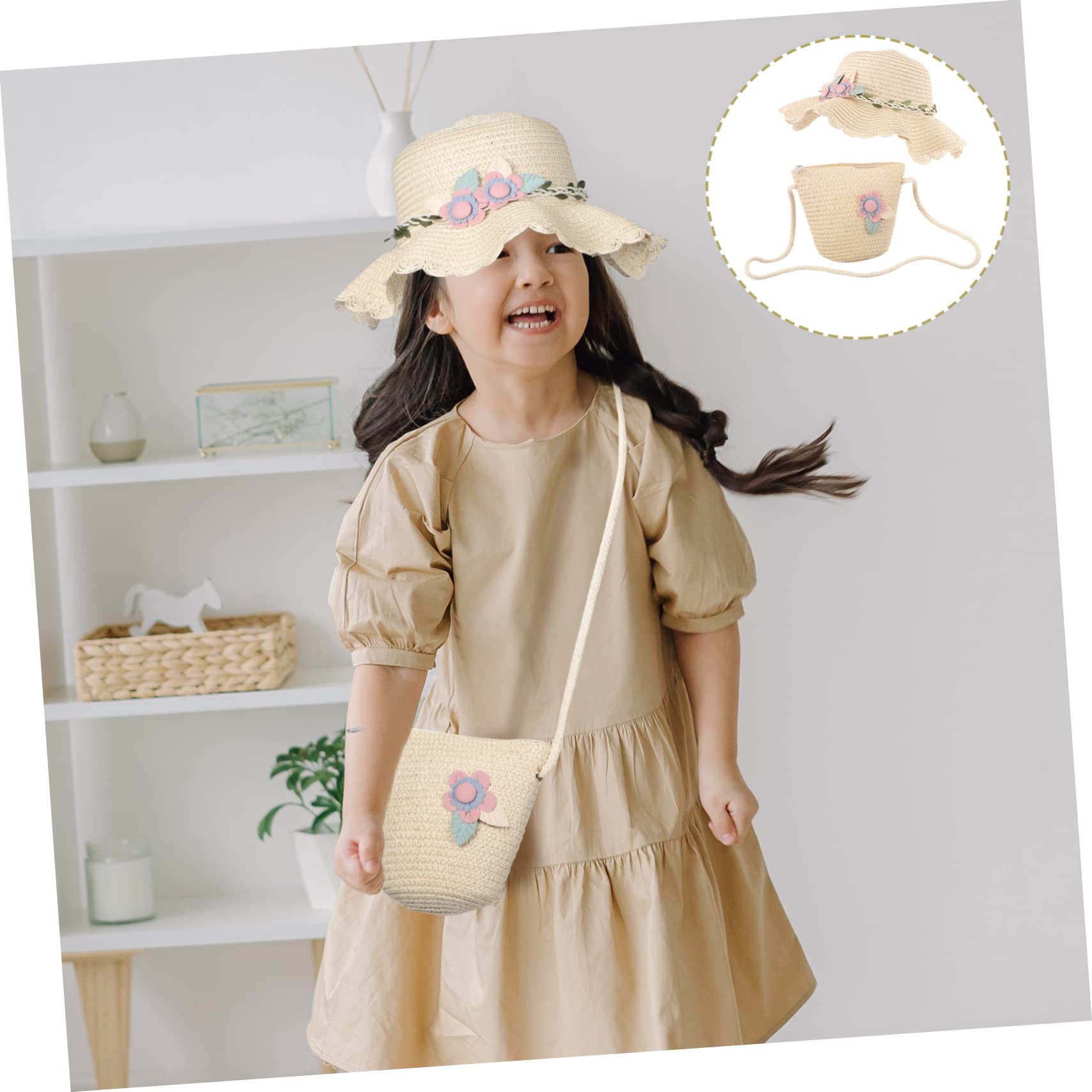 Beavorty Cappello da Sole per Cappello da Pescatore per Bambine Cappello da Bambina Carino Sombrero da Bambina Cappello da Sole per Bambine Cappello Floscio per Bambine Cappello da