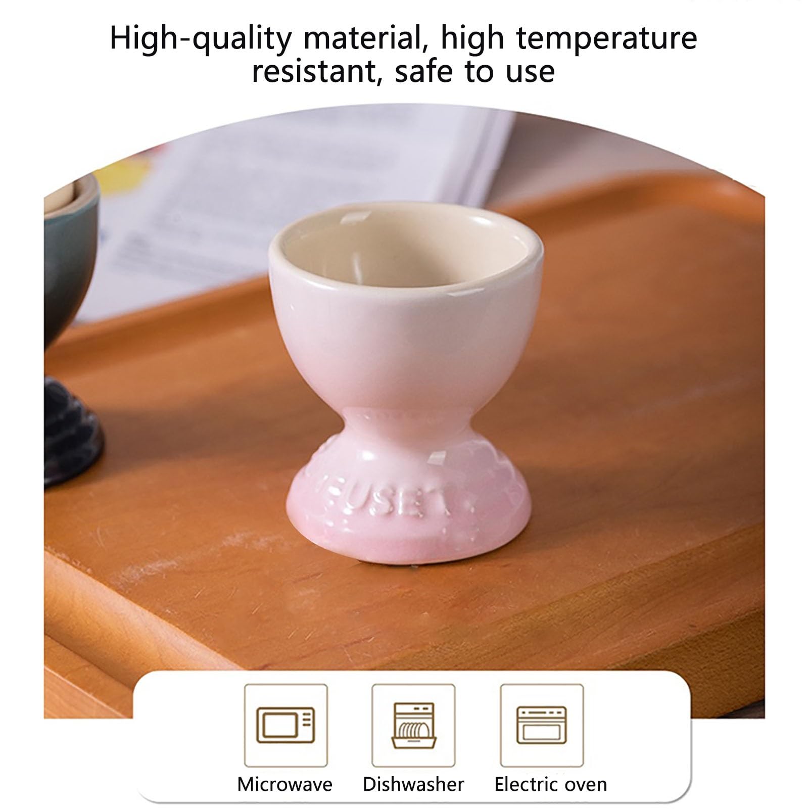 Simple Gradient Coquetier Oeuf Home Classique Multi-Style Coquetier Table Couverts Décoration Manger des Oeufs(Blanc,A)