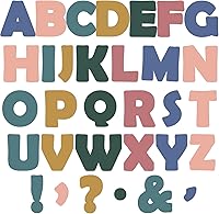 Vista 26 de Juego de 150 letras grandes de 6 pulgadas para tablón de anuncios, letras recortadas del alfabeto de aula negras para exhibición en tablón