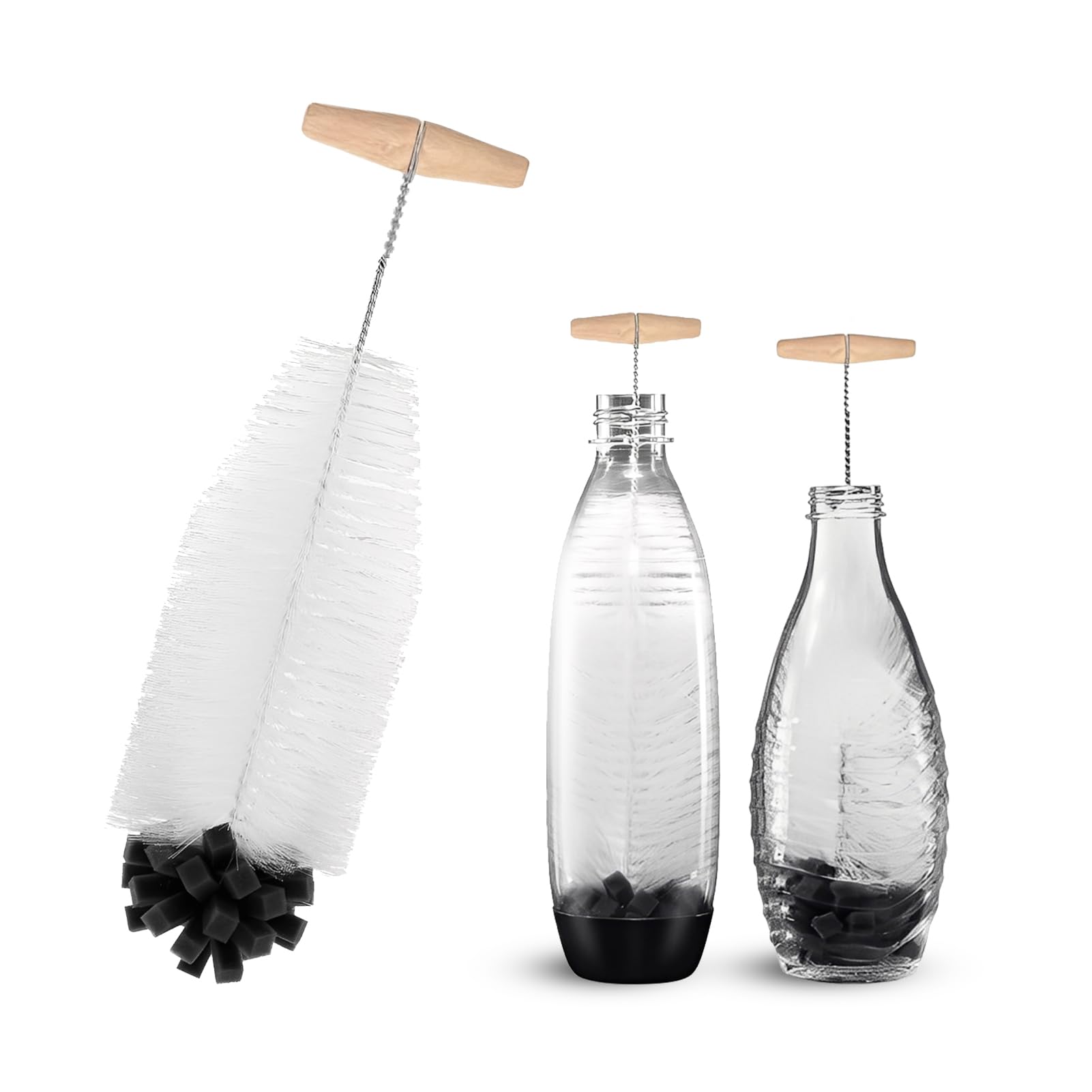 goupillon bouteille 35 cm brosses