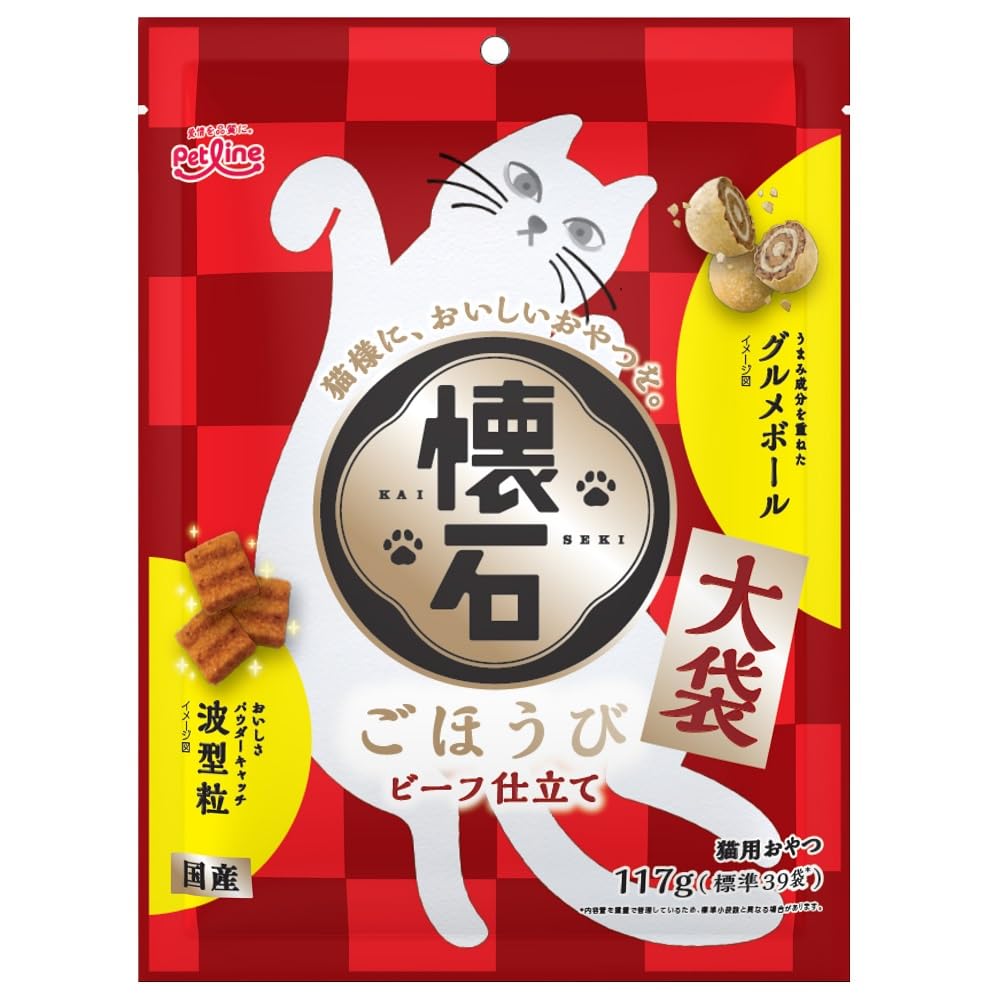 ペットライン 懐石 ごほうび ビーフ仕立て【猫用おやつ/スナック/トリーツ/ドラ…