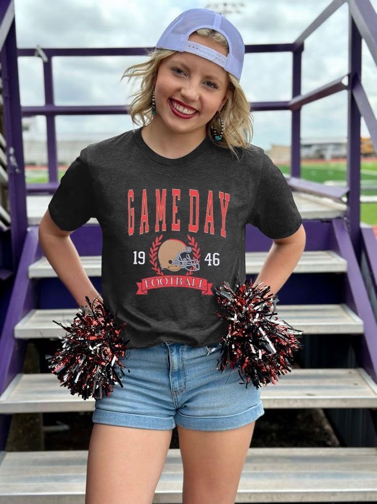 Miniatura 4 de Camiseta de fútbol para mujer, camiseta de manga corta para fanáticos del fútbol americano