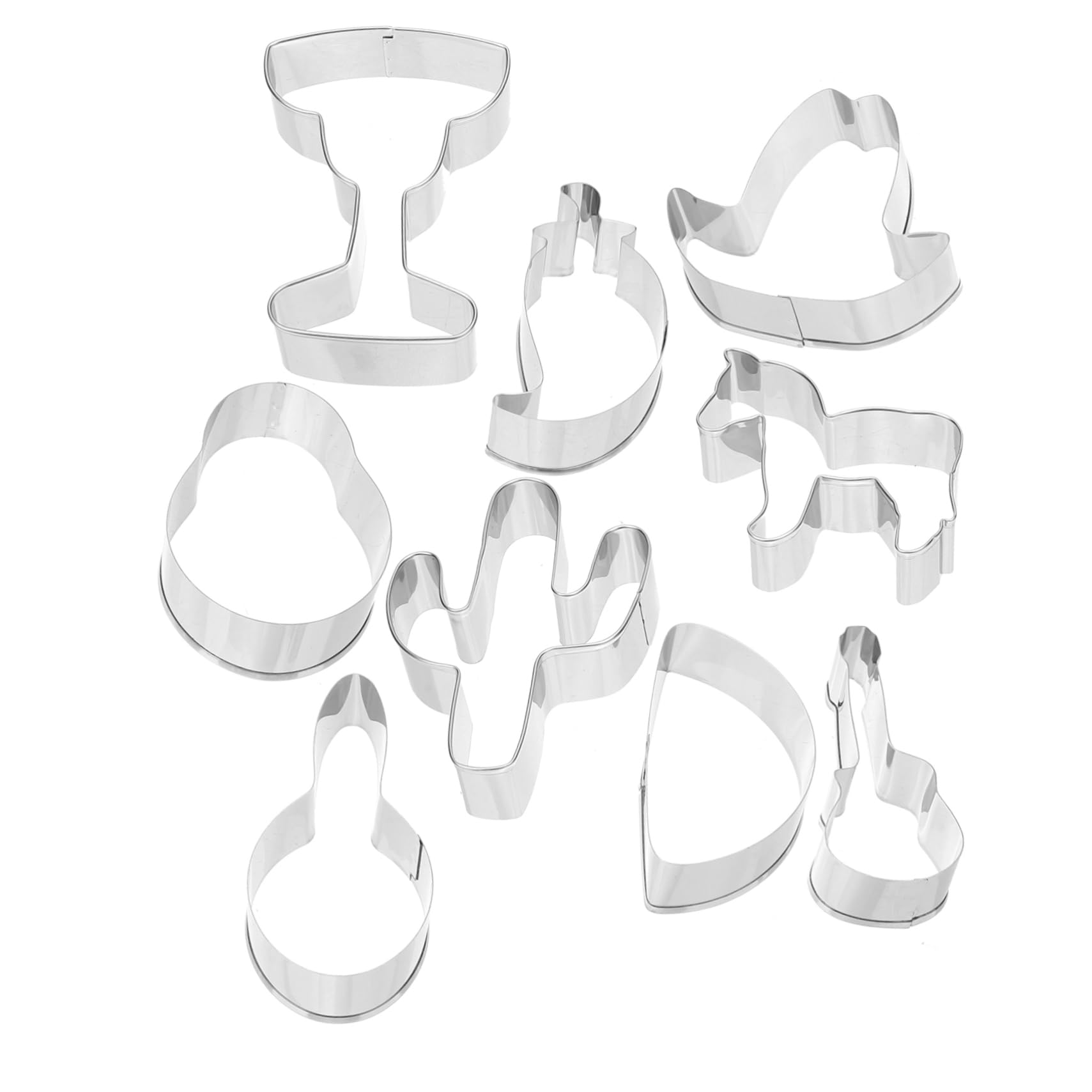 Cabilock 4 Juegos Molde De Galletas Sartenes Moldes De Galletas Para Hornear Cacerola Cortador De Galletas Estera Cortadores De Galletas Redondos Horneando Acero Inoxidable 6 Piezas * 4