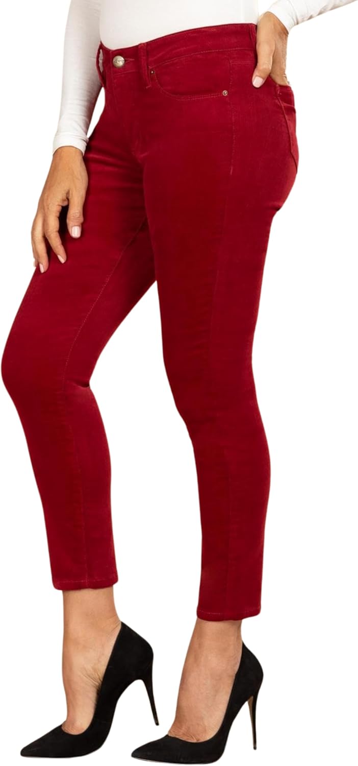 Royalty for Me Womens Women's Petite Corduroy Pants - Image 2