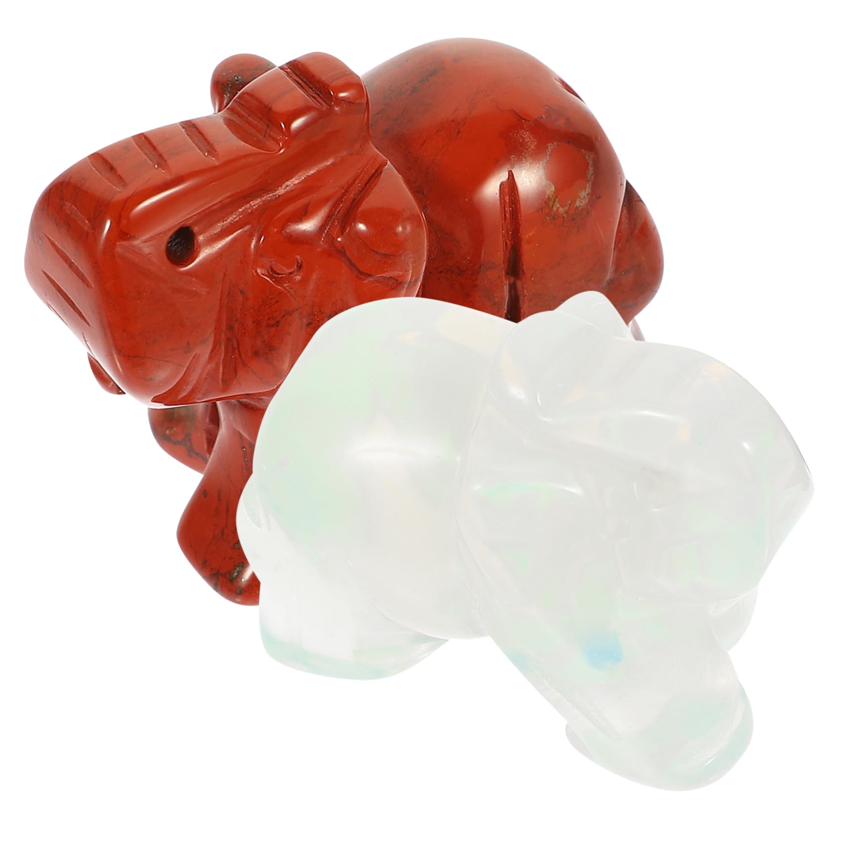 Cabilock 6piezas Estatua De De De Cuarzo Decoración Feng Shui para y Jade Adorno De para Mesas y