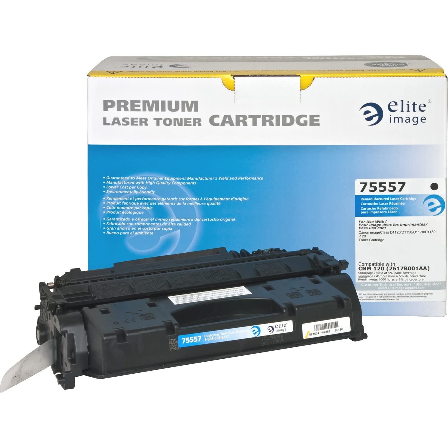 Amazon.com: Elite Image 75557 Reman Toner Cartridge Replacement  