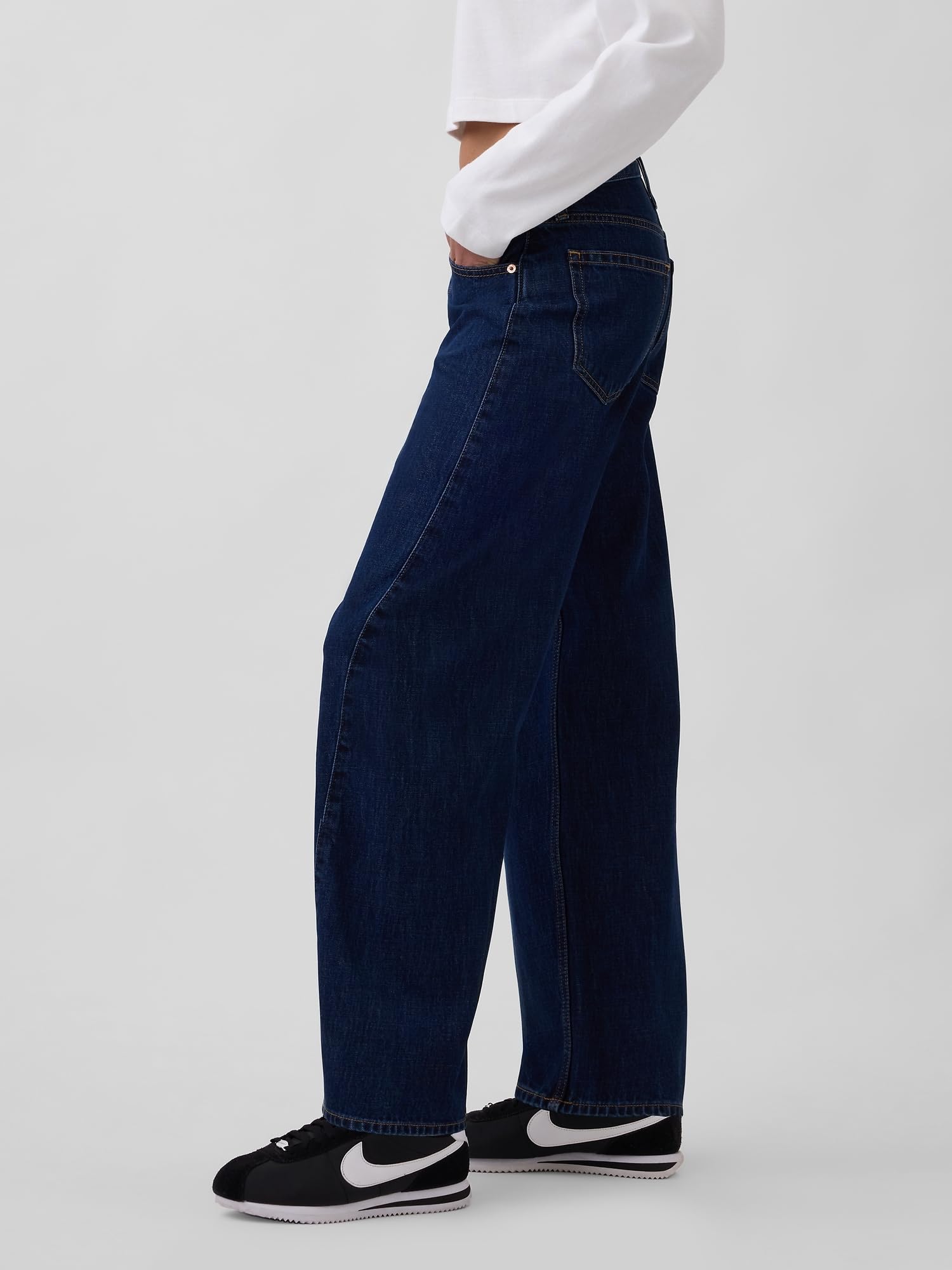GAP Jeans da donna in denim a vita alta