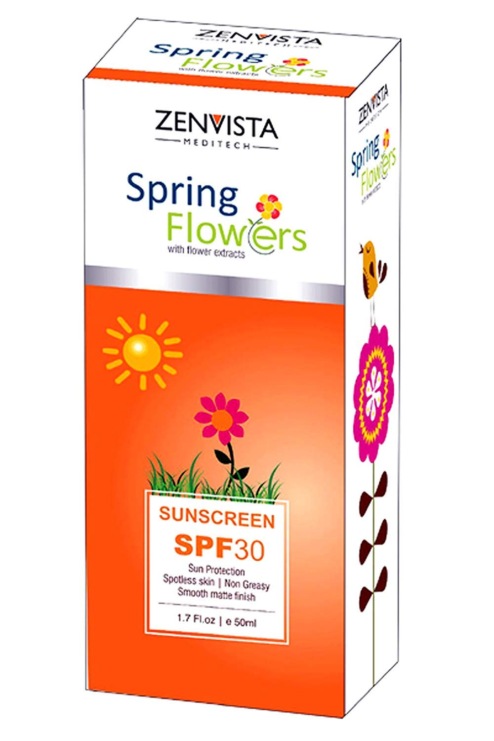 ZenvistaSpring Flower Sunscreen With SPF 30 (50gm)