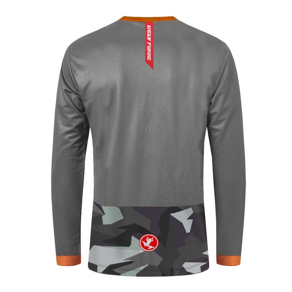 UGLY FROG Downhill Jersey Mens Bike Wear Rage Cycling/Motocross Clothes Mountain Bike Shirt MTB BMX — view 64