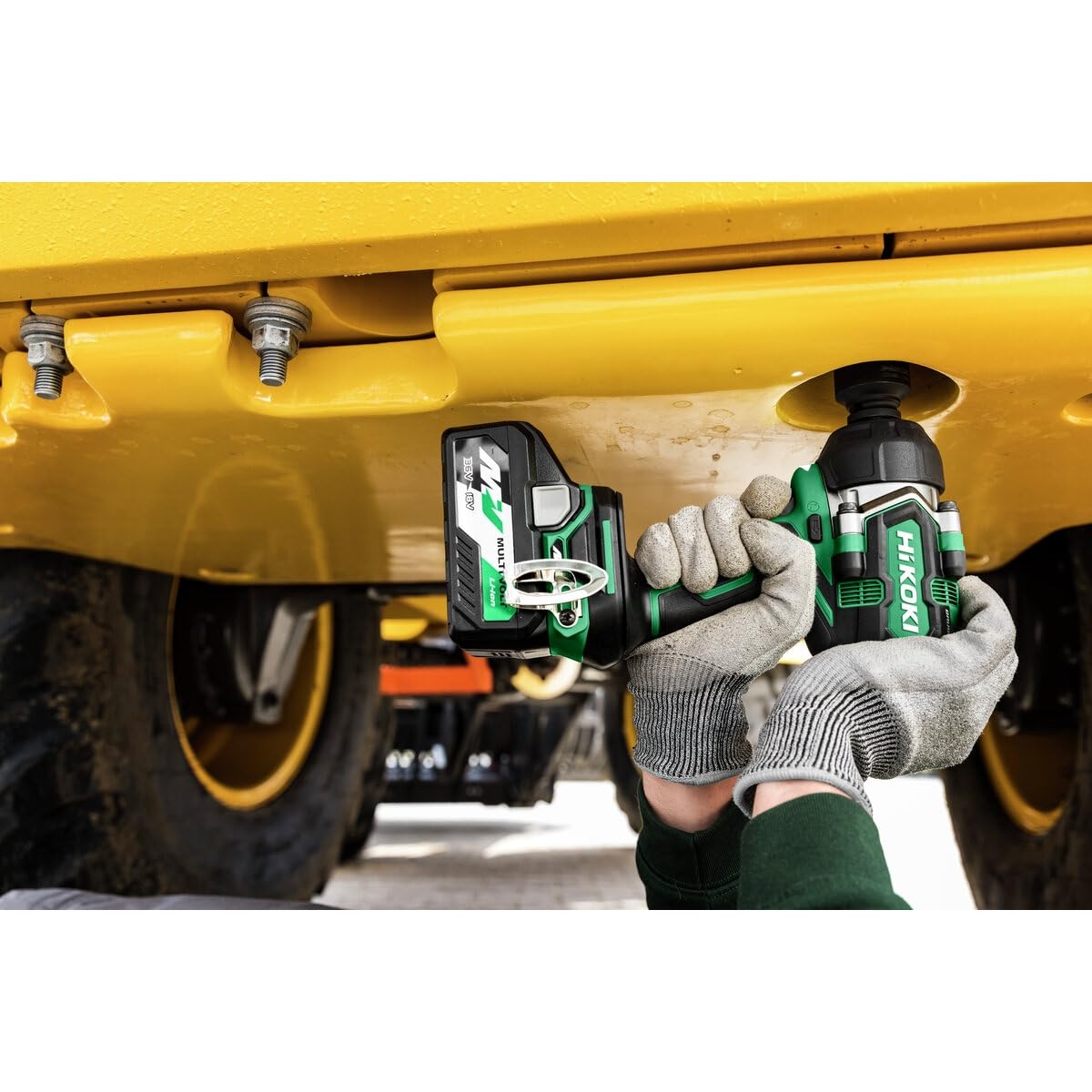 HiKOKI WR36DEJRZ - Avvitatore a impulsi brushless da 36 V con coppia di serraggio 770 Nm, 2 batterie, caricabatterie e custodia