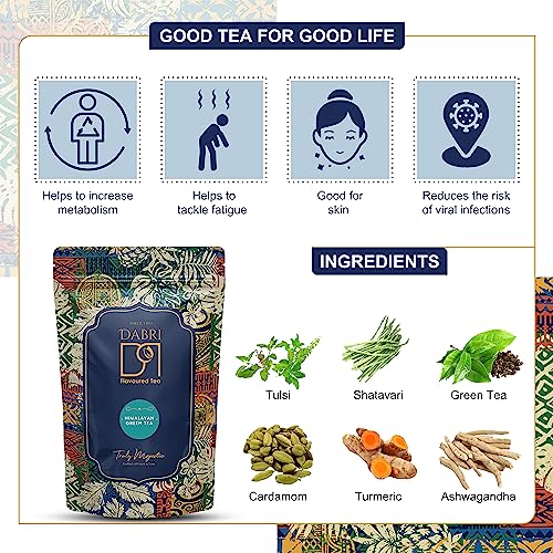 Image of Dabri Himalayan Green Tea 100gm Pouch |Pure Natural Herbal Loose Leaves |Rich in Antioxidants |Boosts Metabolism, Supports Digestion, Lowers Blood Pressure & Promotes Heart Health & Weight Management