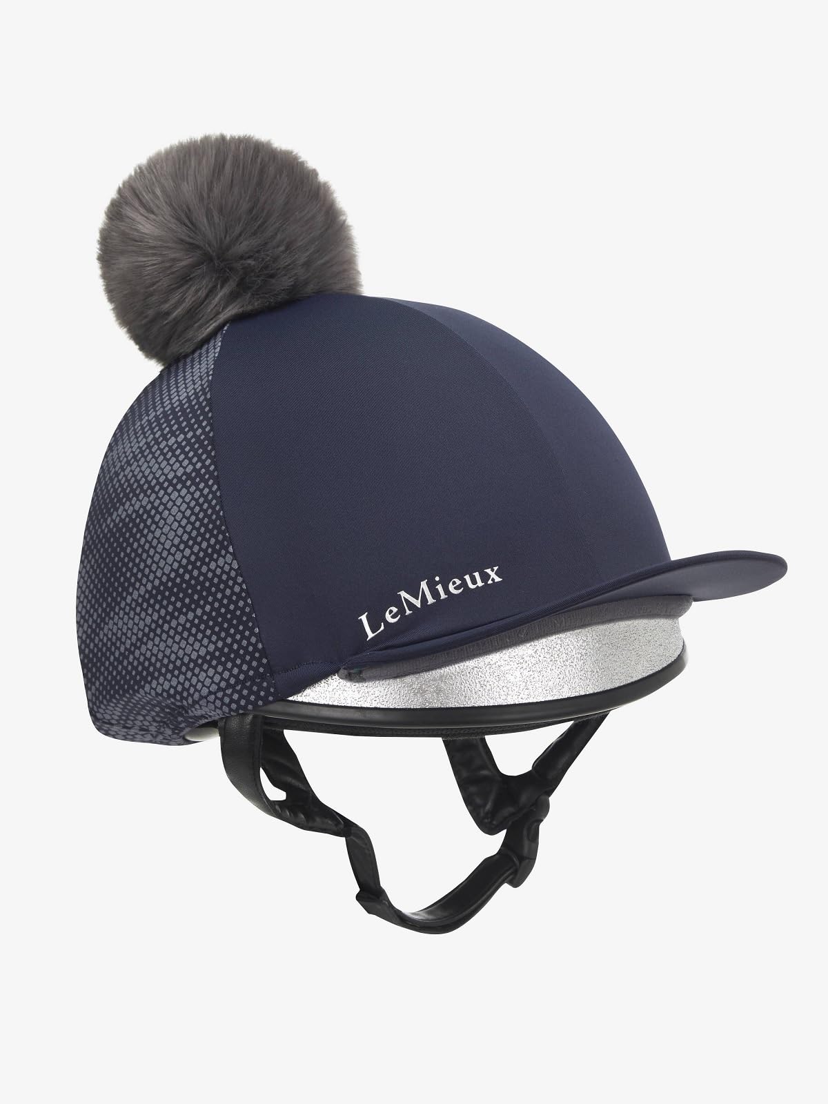 LeMieux Eleanor - Gorro reflectante de seda, color azul marino