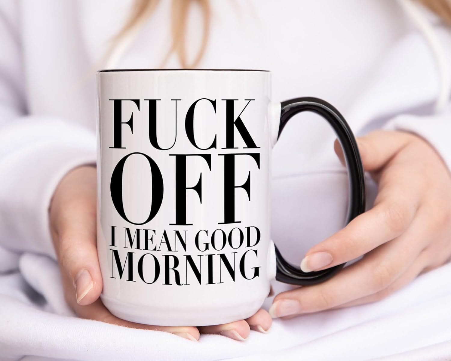 Funny Coffee Mug for Men, 15oz Sarcastic Adult Humor Mug