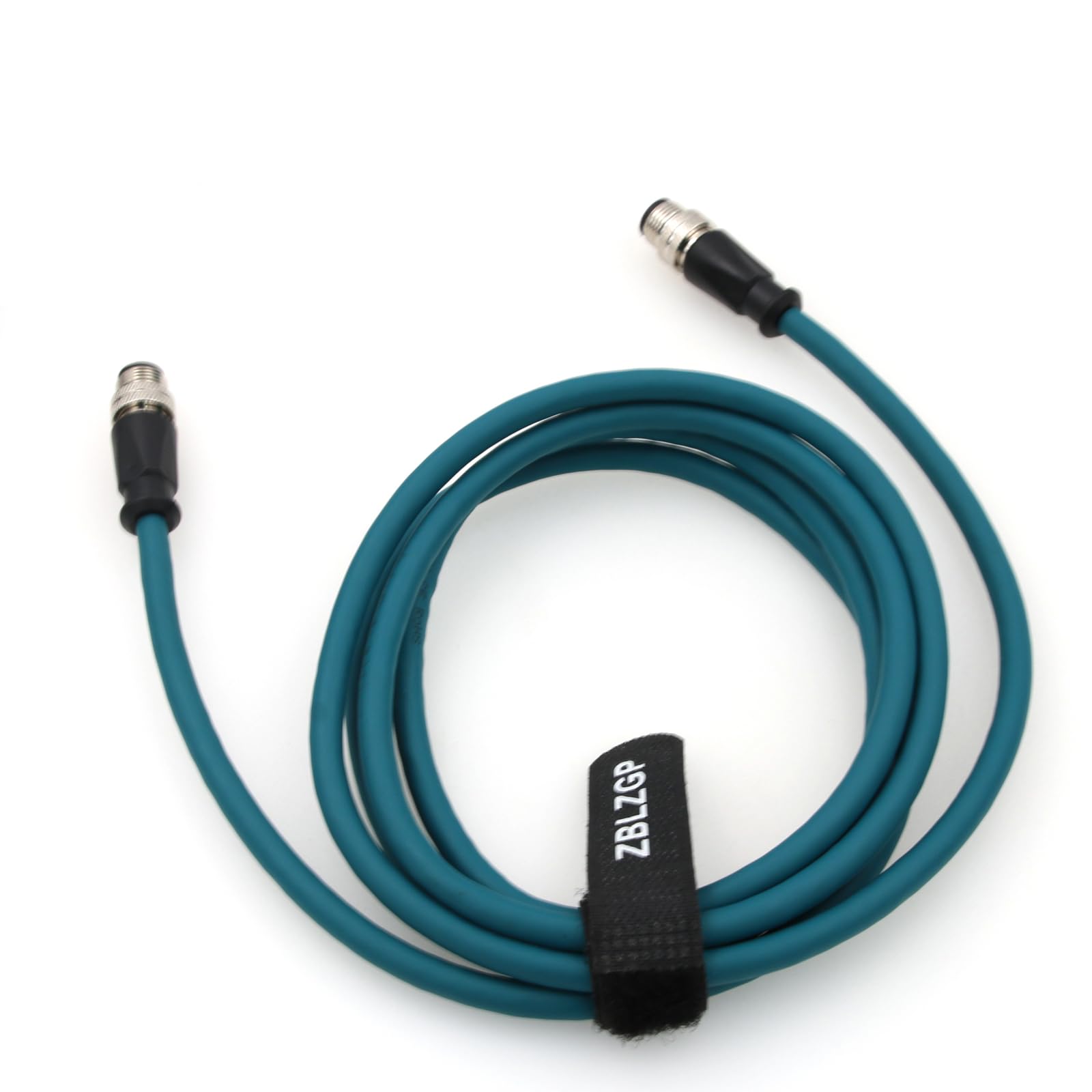 Câble Extension M12 Code D 4 Broches - 15 M, Blindé, IP67 - Pour Réseau Profinet, Capteurs, Automatisation Industrielle, Caméras