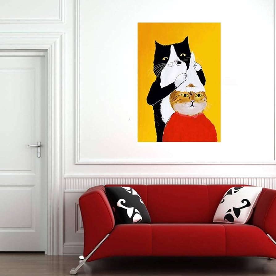 油絵　マミ　白猫とバービーちゃんのような私とプルメリア 油絵 マミ 幸せを呼ぶピンク色の猫 油絵 マミ様専用 幸せを呼ぶ