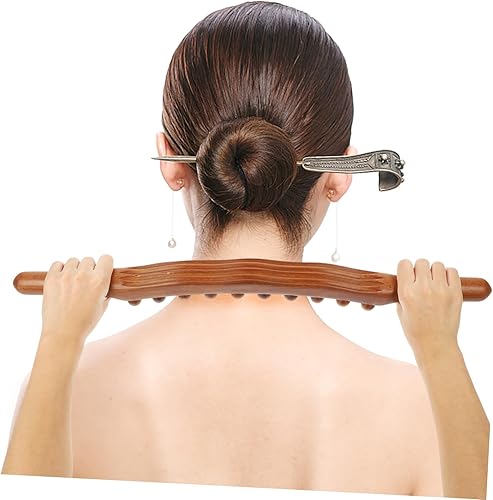 Miniatura 5 de Masajeador de madera Masaje Stick Fitness Masaje Stick Masajeador multifuncional Respetuoso con la piel