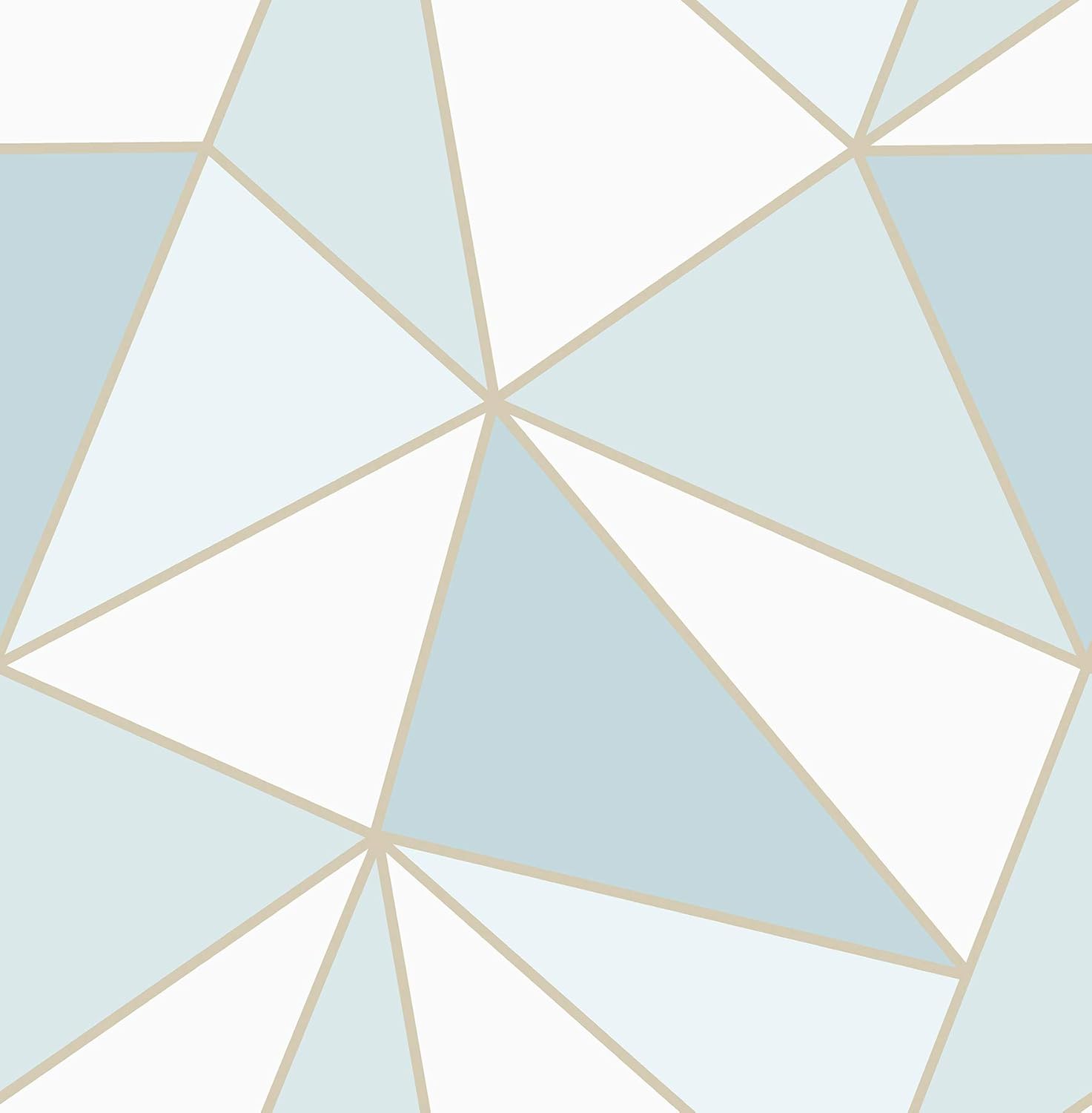 Advantage 2814-24978 Apex Geometric Wallpaper, Blue