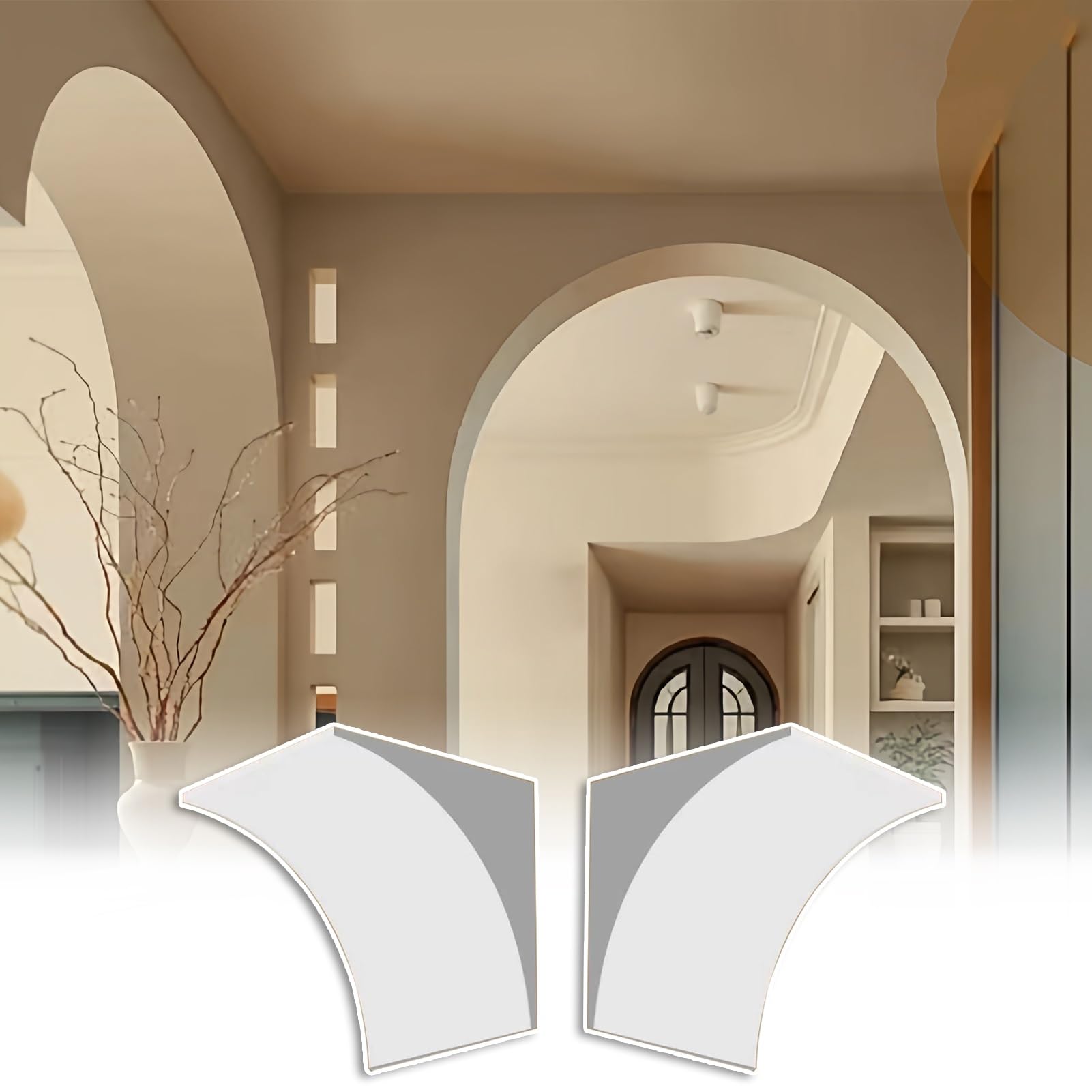 Kit de Arco para Puerta redondeado prefabricado en espuma de 29x29cm