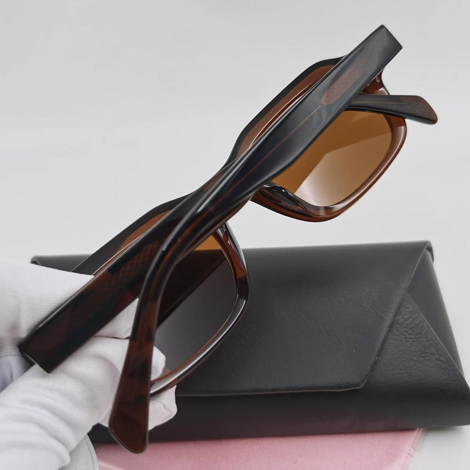 Gafas de sol de acetato para mujer y hombre, estilo steampunk, pequeñas, polarizadas, UV400.
