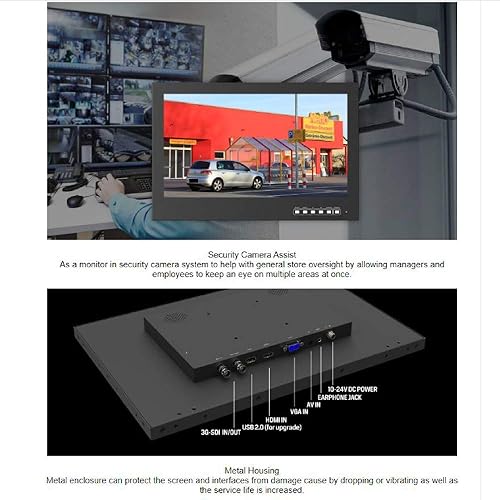 Miniatura 5 de LILLIPUT Monitor PVM150S 4K HDMI/SDI de 15.6", 1920x1080, 1000cd/m2, HDR10, monitor de seguridad para CCTV Full HD