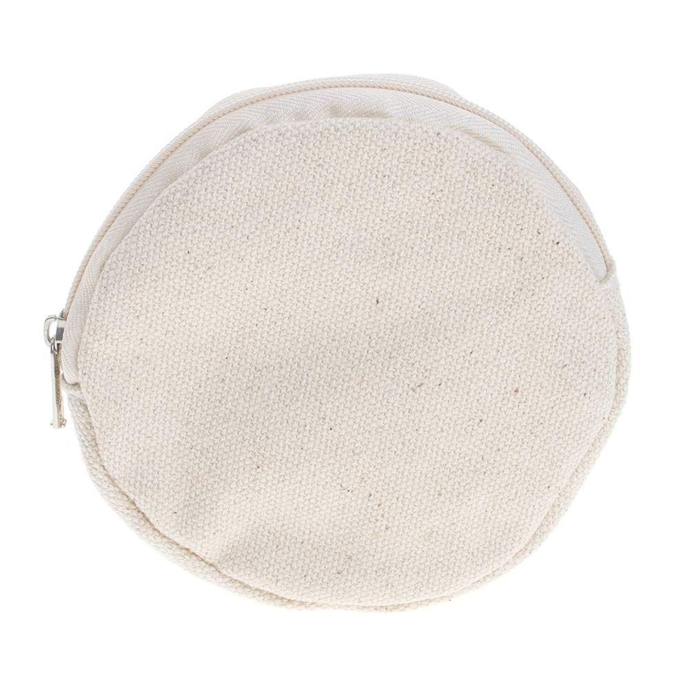 Aspire 12Pezzi Portamonete Rotondo stoffa, Borsa fai da te in Tela | Borse Cosmetiche da Viaggio 10 cm per riporre monete, portachiavi, auricolari