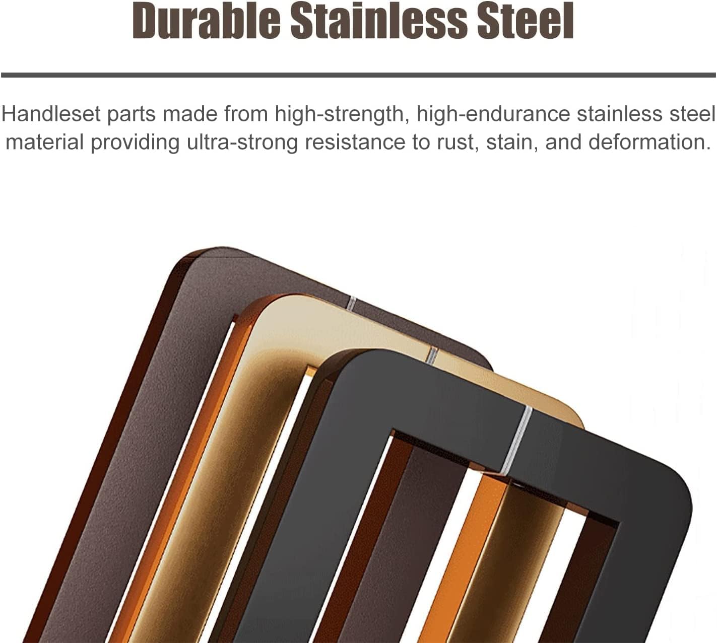 Door Handle Sets Door Pull Handle Sliding Barn Door Handle Modern Pull Bar Handle,Modern Extra Long Door Handles for Glass Door,Wood,Round Corner with Mounting Hardware,Heavy Duty