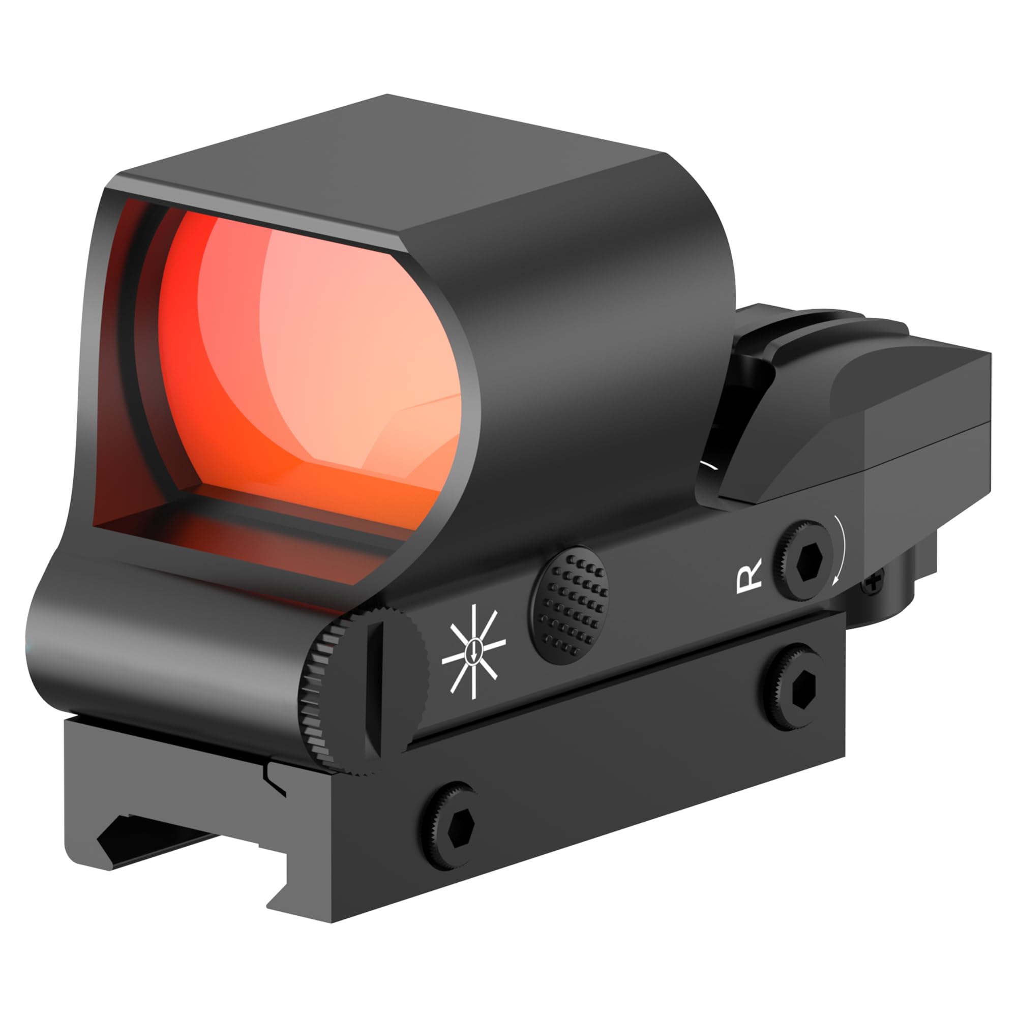 TFFUAM Reflex Sight Tactical 1x40mm Red Dot Sight Scope for 20mm Picatinny Rail Brightness Adjustable Riflescope for Hunting Pistol Rifle