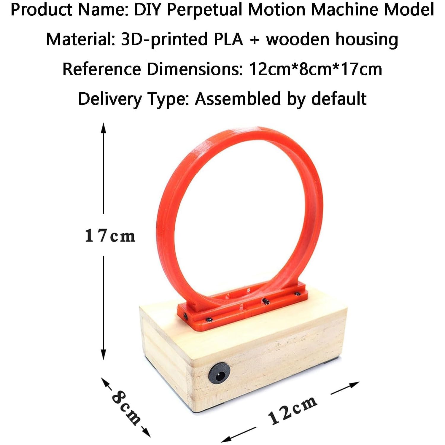 COYEUX Kit De Bobina Circular De Bolas De Hierro, Acelerador Ciclotrónico Electromagnético, Modelo De Máquina De Movimiento Perpetuo para Armar, Velocidad Ajustable para Laboratorios.
